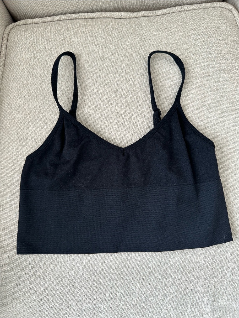 forever21 cropped black tank top